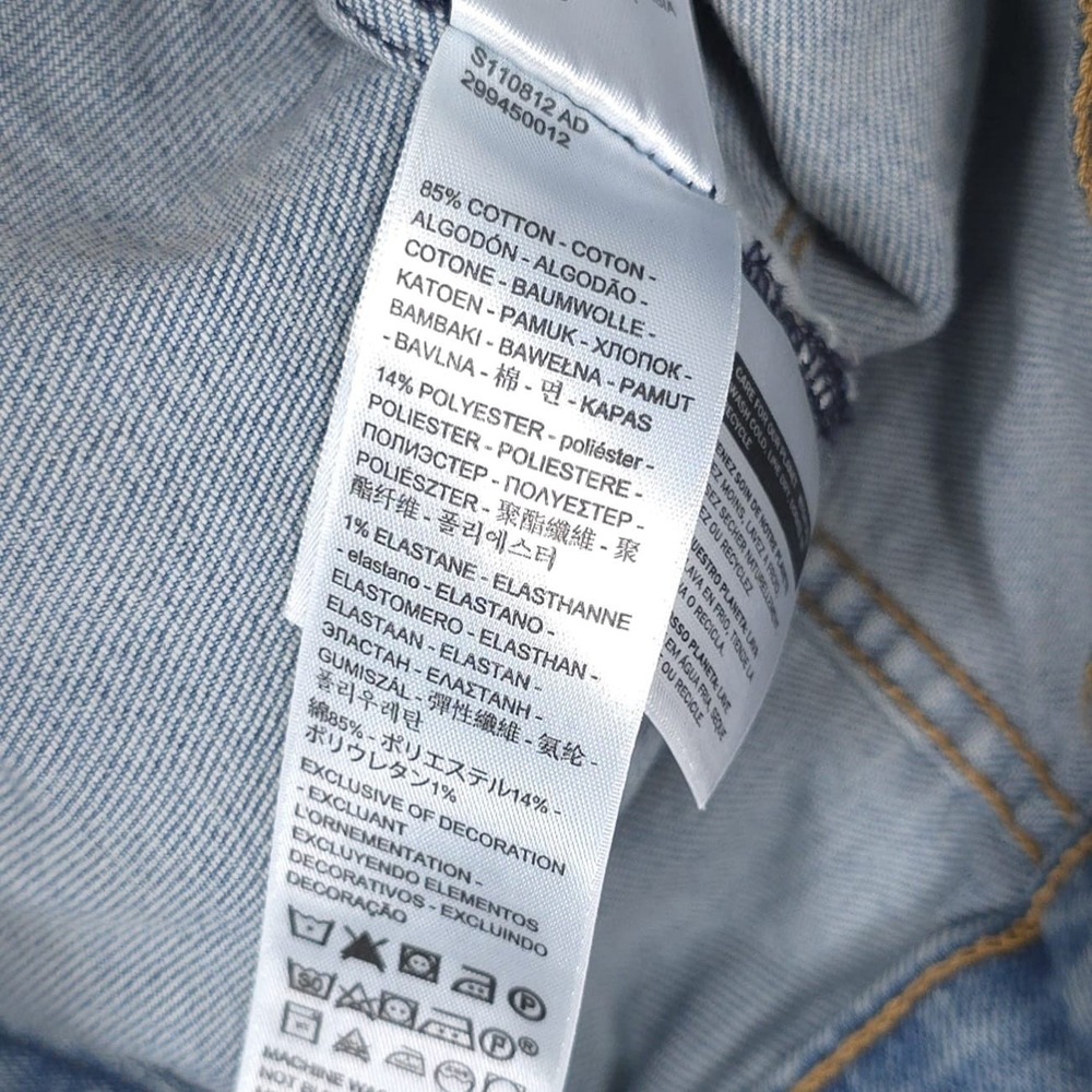 LEVI'S STRAUSS Women's MEDIUM Denim Jacket Light Wash Classic Trucker 29945-0012 - Picture 11 of 13